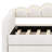Contemporary Upholstered Daybed & Trundle with LED Lights-2069258125