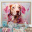 Rose Labrador Popart - art mural chien-791540342-791540336