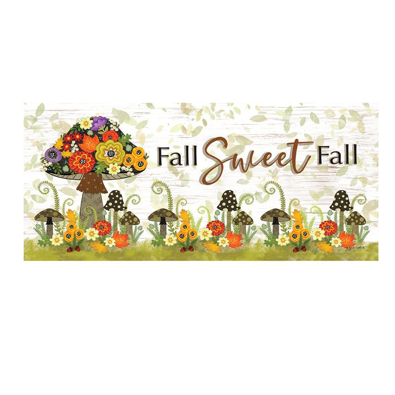 Tapis d'automne Fall Sweet Fall Mushroom Sassafras