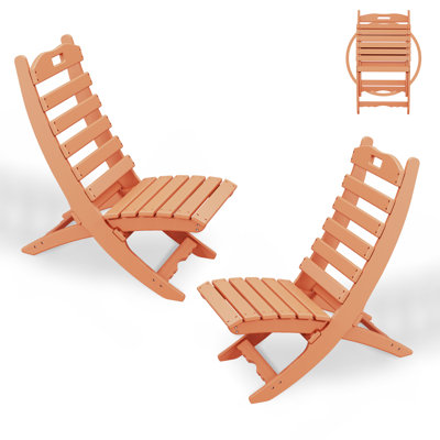 Chaise Adirondack pliante en plastique Alexeya