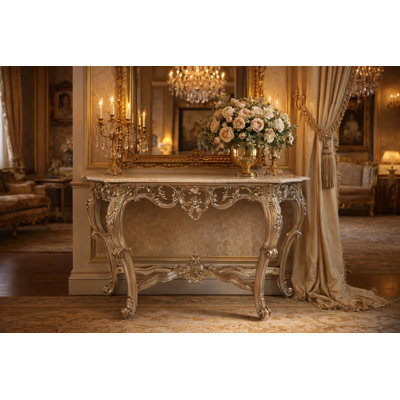 Pensford 53'' W Marble Console Table