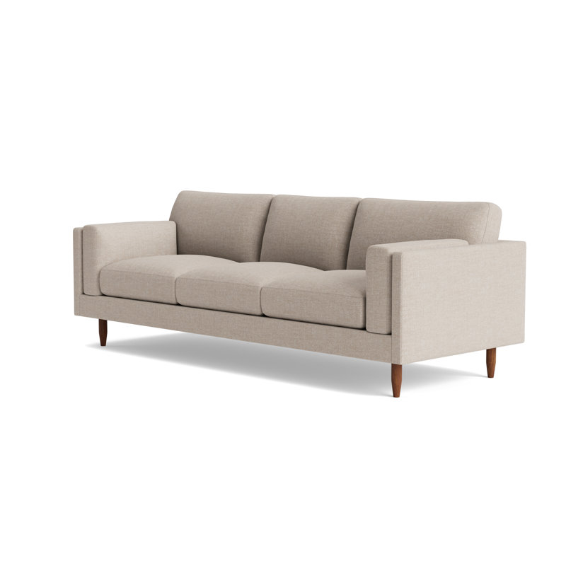 Skinny Fat Sofa (95"), Performance Weave - Natural