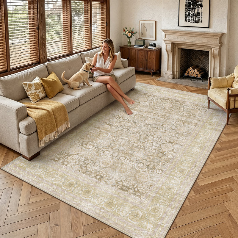 Tapis oriental GRANDA, Beige, Rectangulaire 9 pi x 12 pi