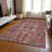 Myda Flatweave Washable Oriental Indoor / Outdoor Rug-1502133388