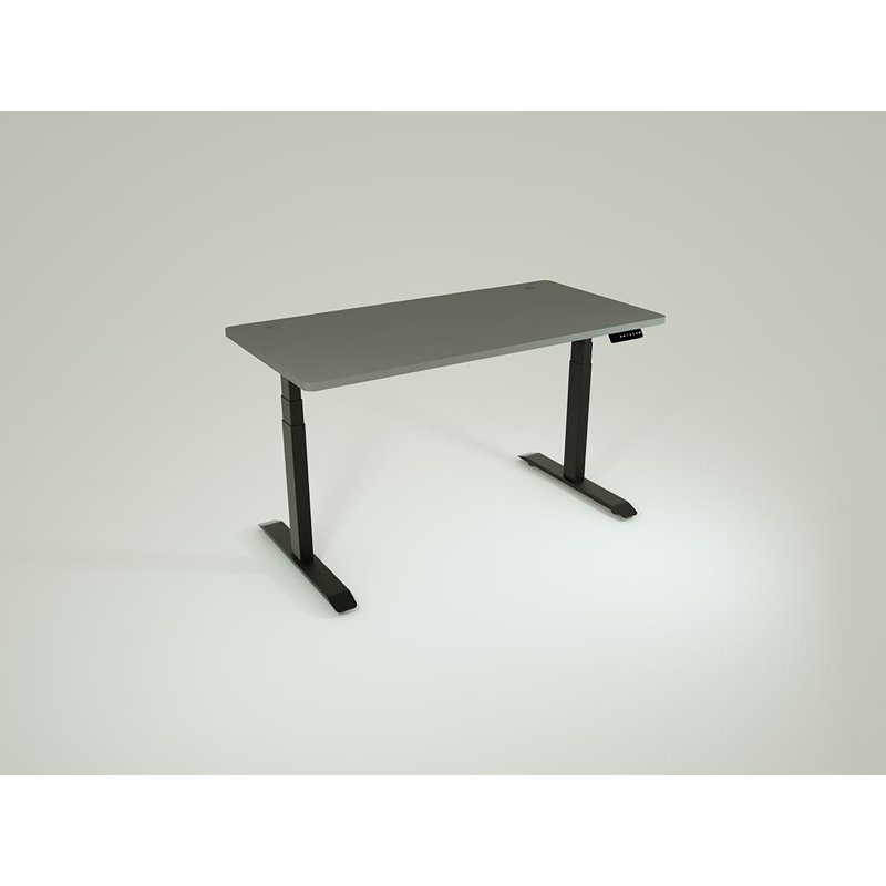 Bureau debout à hauteur réglable, Gris / Noir, H 47 po x l 48 po x P 24 po