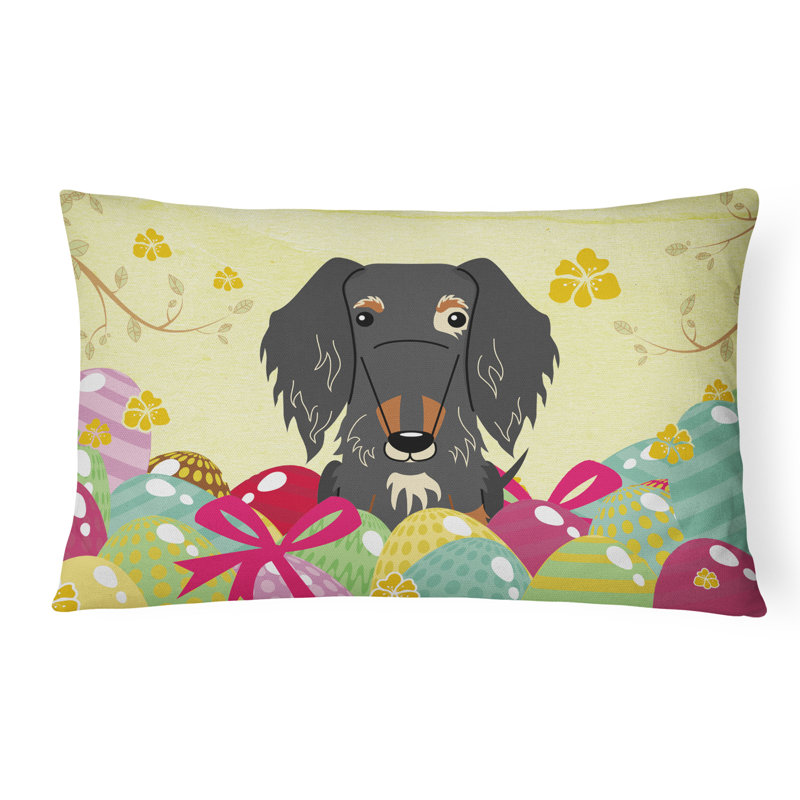 Easter Eggs Outdoor Throw Pillow, Dapple