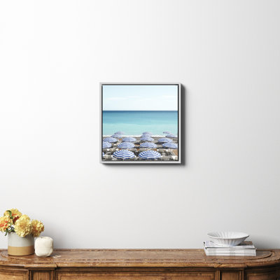 Niels "Blue Beach Umbrellas" Photo Print