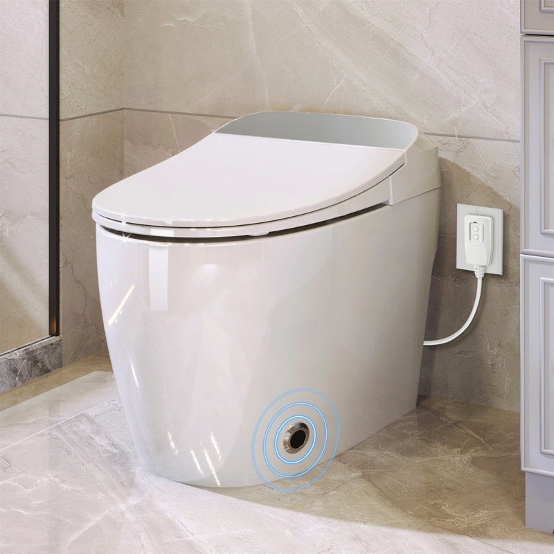 Toilette allongée à bidet au sol avec création GPF (siège inclus)