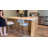 Modern Swivel Upholstered Counter Stools with Metal Frame-2021815284