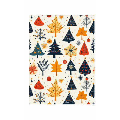 «Holiday Christmas Tree Dreams IV», reproduction d'art moderne sans cadre