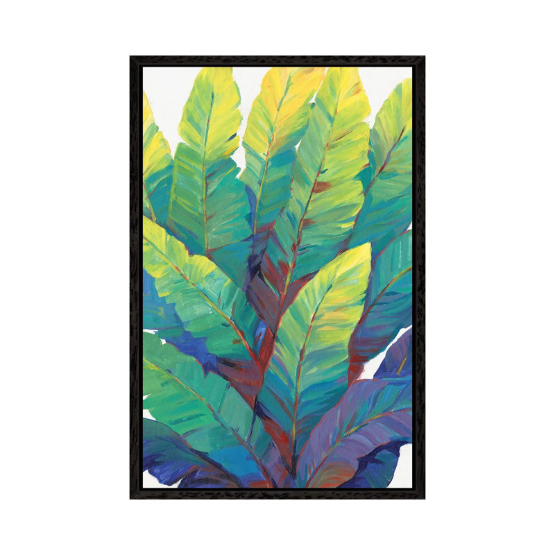 Sunlit Banana Leaves II by Tim OToole - Gallery-Wrapped Canvas Giclée on Canvas, 66.04 cm H x 45.72 cm W, Black Framed