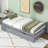 Twin Size Platform Bed with Twin Size Trundle-397280365