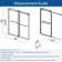 Opal Mirage MCOCOD 56-61" W x 79" H Double Sliding Frameless Smooth Sliding Shower Door with 3/8"(10mm) Clear Glass