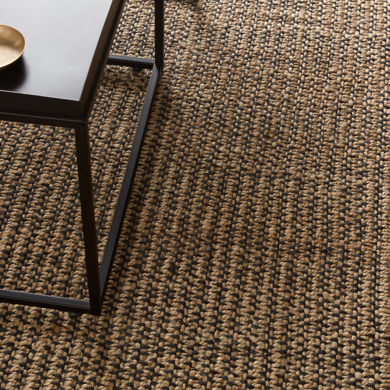 Jaipur Living Kion SOS03 Handwoven Border Black/Tan Area Rug (6'X9'), Rectangle 6' x 9'