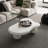40 Inch Cloud Shaped Coffee Table With 3 Ball Legs For Living Room(Only Including Coffee Table,Without Chairs)-1543422668-1543422672-1543422671