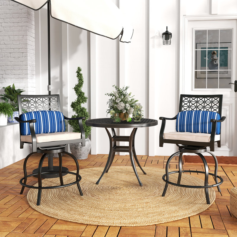 Tabouret de bar 25 "avec coussin Aivils