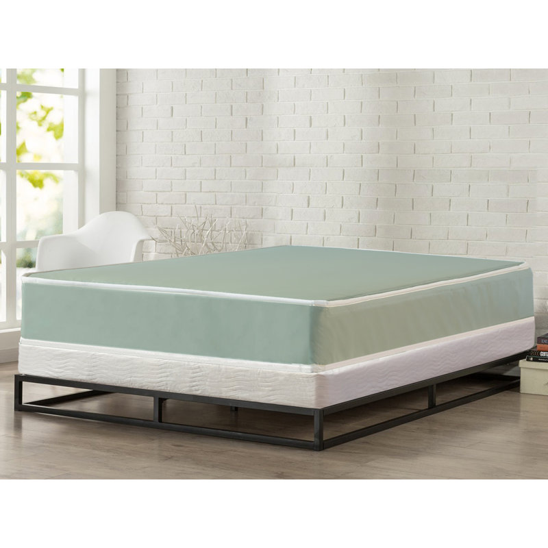Alwyn Home Tatum Two-Sided Medium Gel Memory Foam Mattress and Box Spring, Twin XL, Low Profile (5")