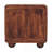 Wood 3-Drawer Rounded Chest,Brown