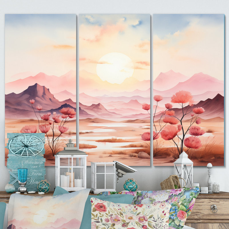 " Tranquil Nature IV " 3 - Pieces, 28" H x 36" W x 1" D