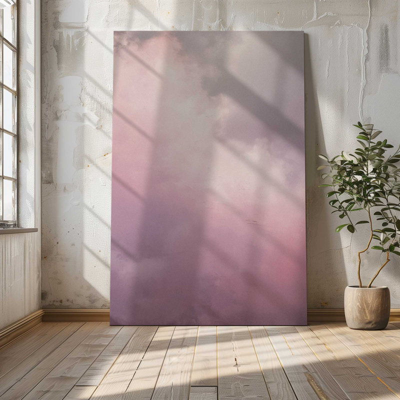 «Pastel Skyline v2», grande impression sur toile, H 54 po x l 36 po