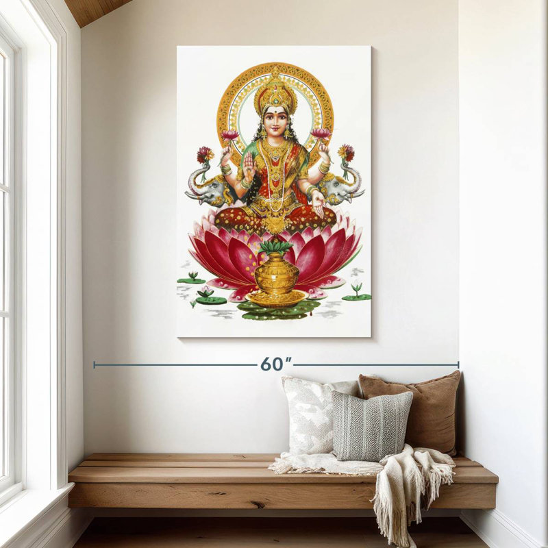 Adella Goddess Lakshmi, 48" H x 32" W