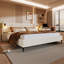 Lit tapissier Chic Boucle avec lumières et tablettes intégrées, blanc, très grand-25613366-25613384