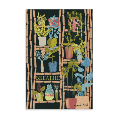  "Plant Plant" sur toile noire par Hannah Byatt