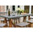 Nicole 6 - Person Teak Wood Patio Dining Set with Rectangular Table , Sunbrella® Cushions Included