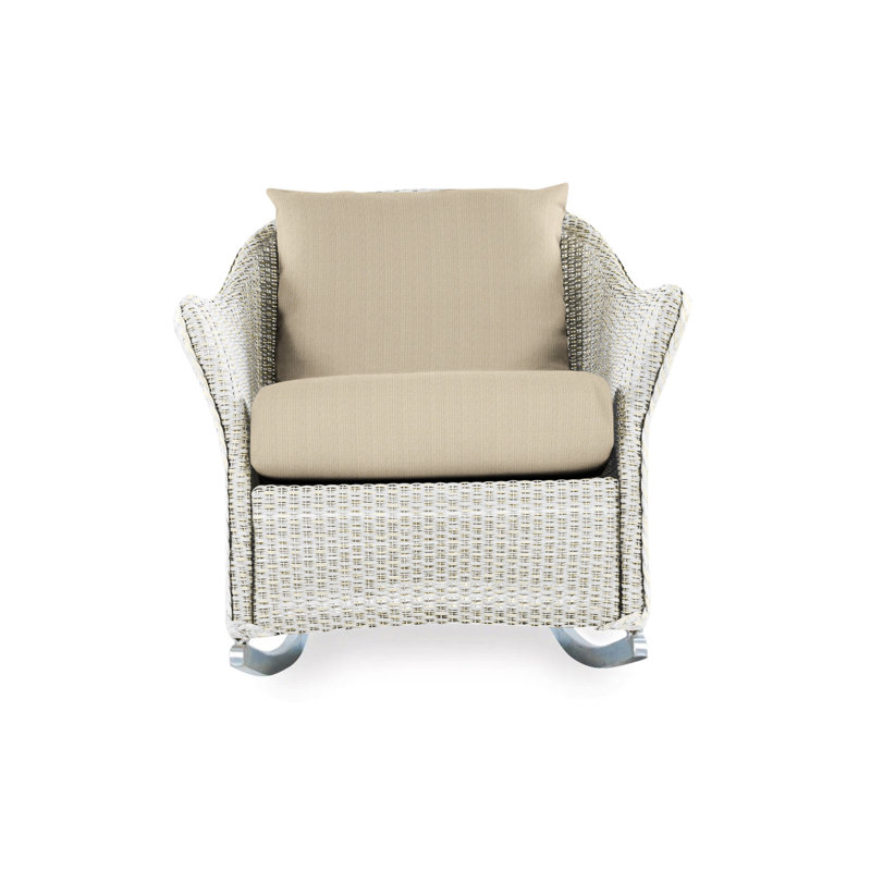 Weekend Retreat Outdoor Rocker Chair, Remy Cloud, Antique White