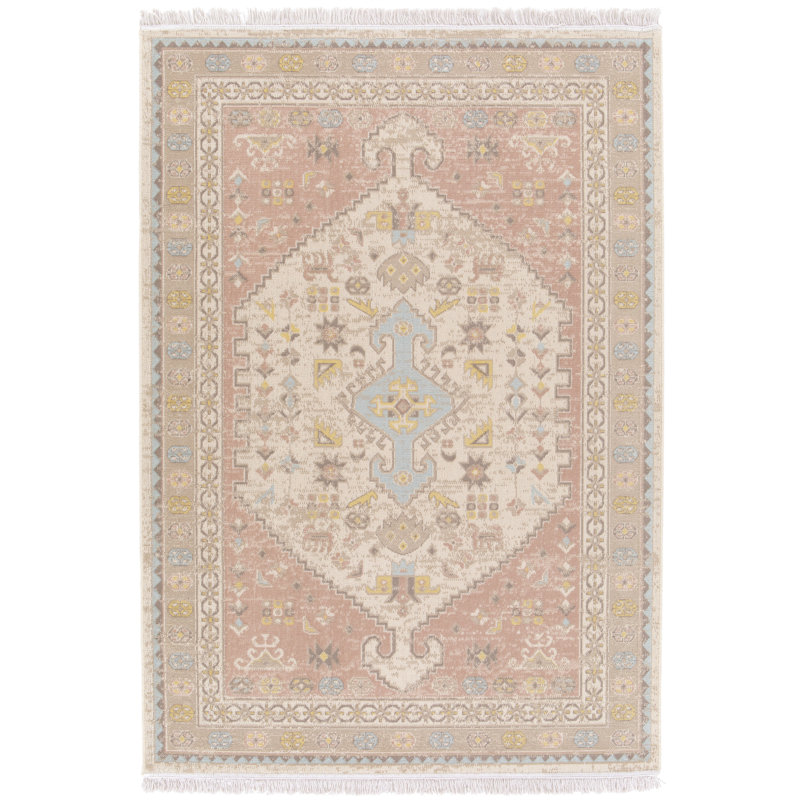 Hillegierd Oriental Indoor Rug, Rectangle 5'3" x 7'