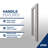 Belmore XL 29.25 - 30.25 in. x 80 in. Frameless Hinged Shower Door with Ultra-Bright  Glass-93065175-110117908