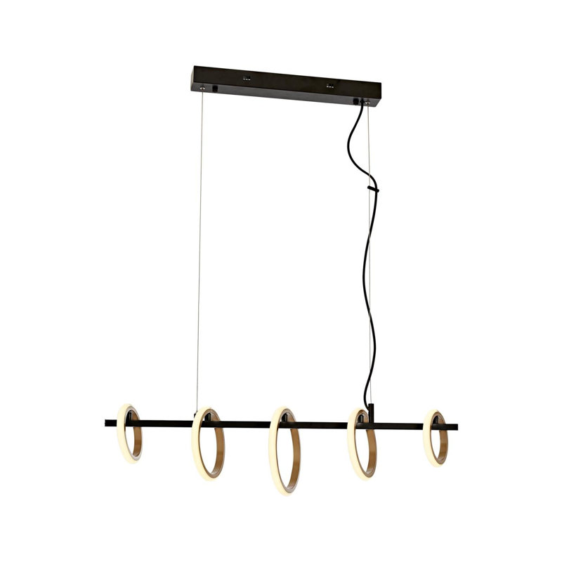 Lustre pour îlot de cuisine 5 lumières