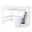 Wood Full Size Loft Bed Frame With Built-In L Shaped Desk & 3 Storage Shelves & Attached Storage Stairs For Kids, No Box Spring Needed-599375325