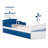 Teddy Wood Boat-Shaped Bed