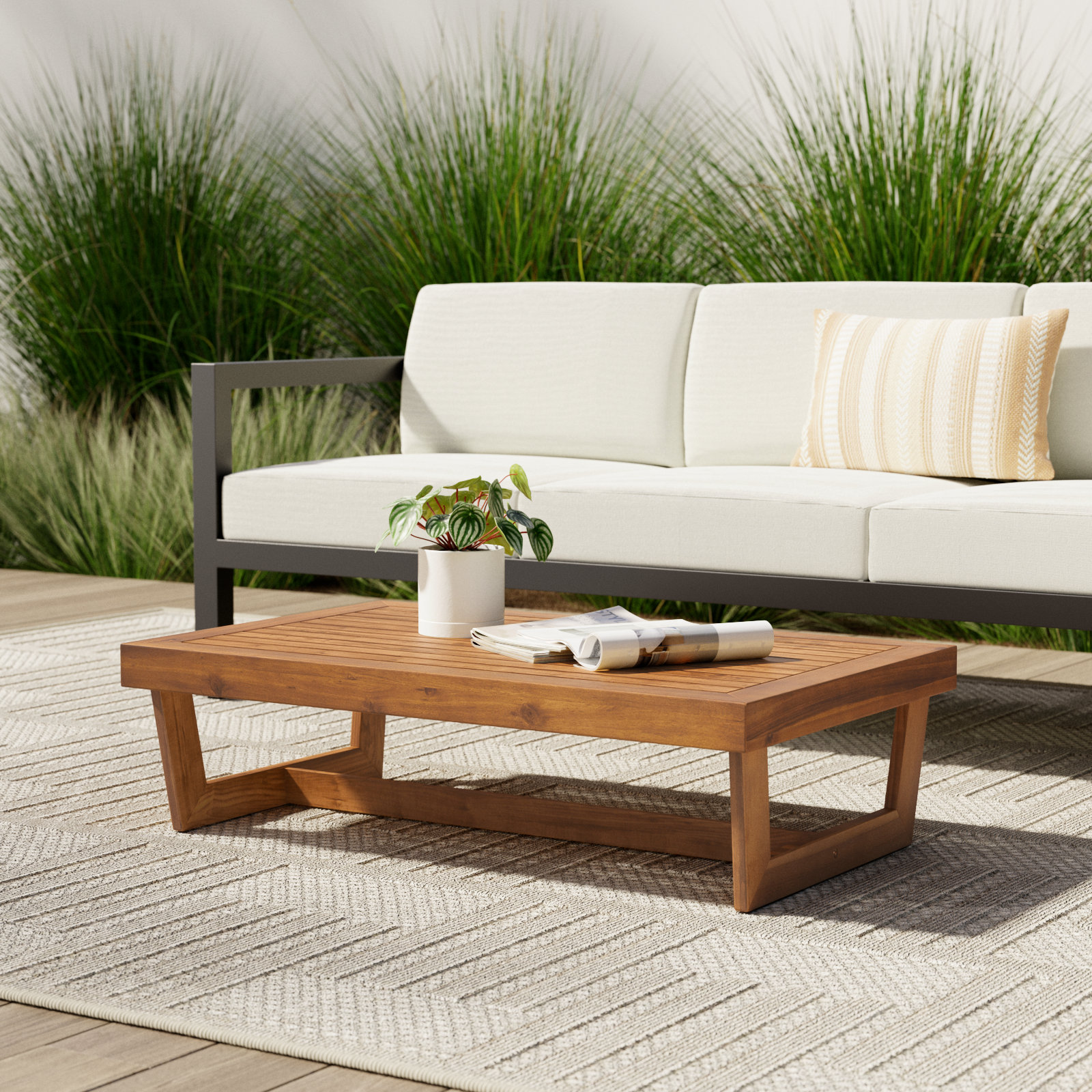 Louise 39.5'' Outdoor Coffee Table, Teak