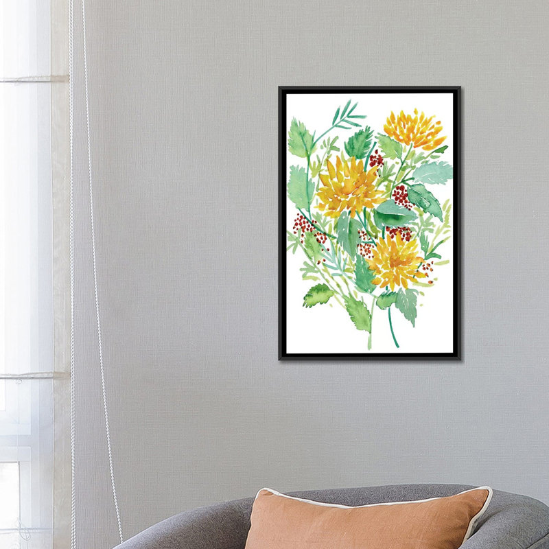 Joyful Movement II by Melissa Wang - Gallery-Wrapped Canvas Giclée, 26" H x 18" W x 1.5" D, Black Framed Canvas, No Mat