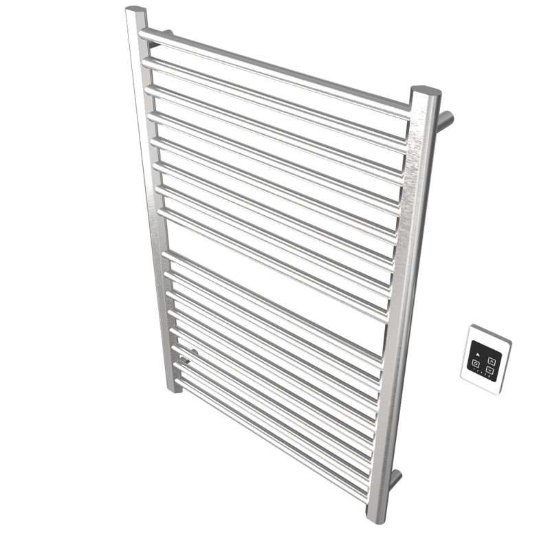 Chauffe-serviettes électrique mural Sirio (contrôleur non inclus), Poli, H 44,63 po x l 32,75 po x P 4 po