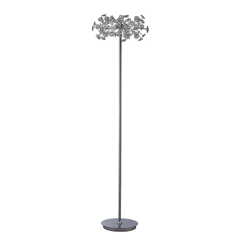 160cm Polished Chrome Novelty Floor Lamp