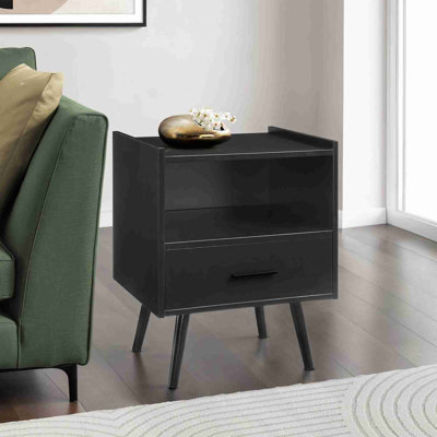 Table de bout avec rangement ouvert