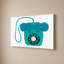 «Retro Téléphone Blue» par Jen Bucheli - Impression sur toile-895782874-895782876