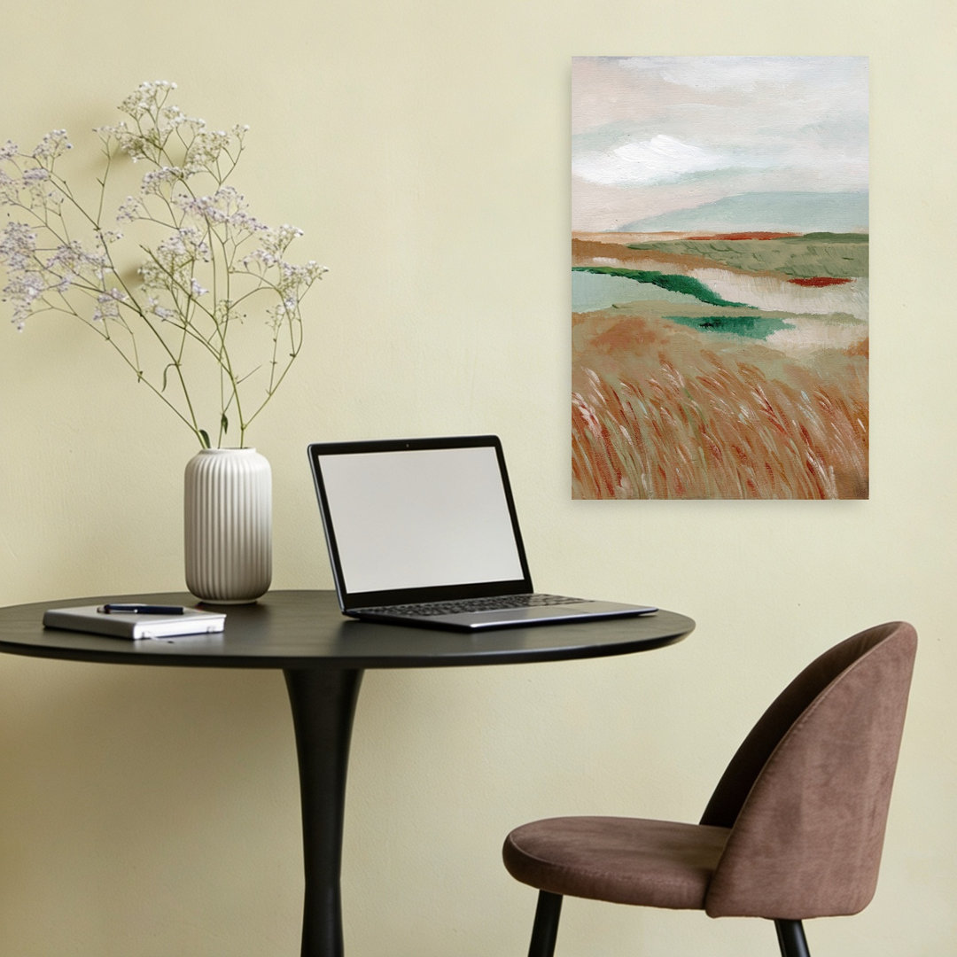 Peaceful Marshland View Peaceful Serene Tranquil Coastal Landscape Wall Art Print