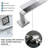 Premium Brushed Nickel Bathroom Hardware Set - 4-Piece Stainless Steel Wall Mounted Towel Bar Kit With Square Design For Modern Bathrooms