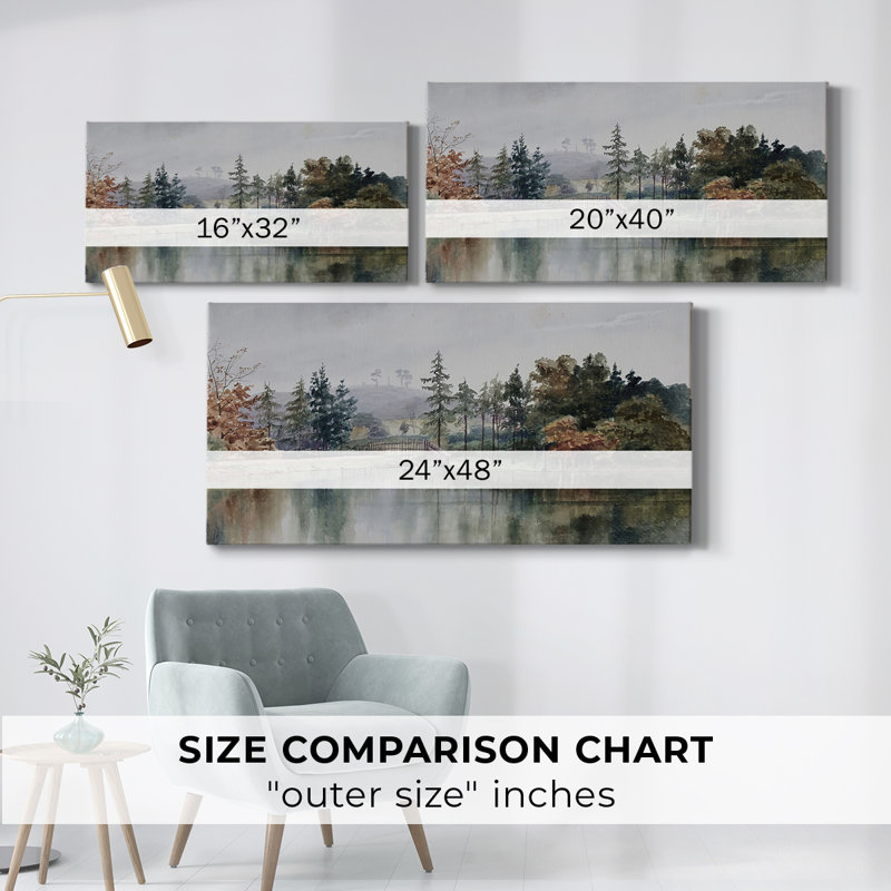 Série paysage - CCDXL III - Toile tendue avec châssis - Prêt à accrocher, H 16 po x l 32 po
