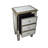 Antoinette Luxe Mirrored 3-Drawer Nightstand