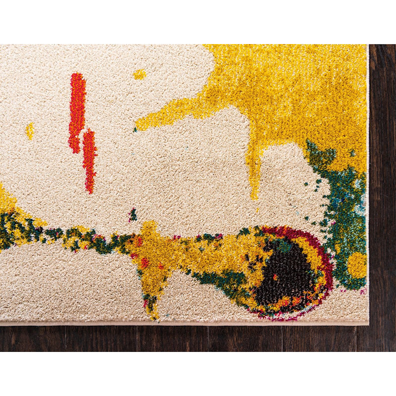 Lizotte Abstract Indoor Rug, Rectangle 10'6" x 16'5"