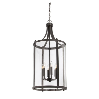 Wayland 6 - Light Dimmable Lantern Cylinder Chandelier