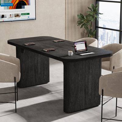 Cuney 62.20" W Rectangle Conference Meeting Room Table
