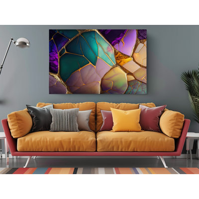 Abstrait coloré sur toile