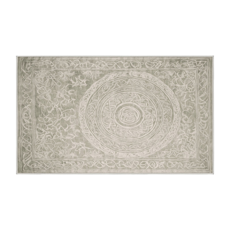 Machine Washable Beige Area Rug, Runner 2' x 5'