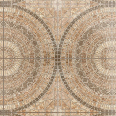Terra 18" x 18" Ceramic Pebbles Wall & Floor Tile